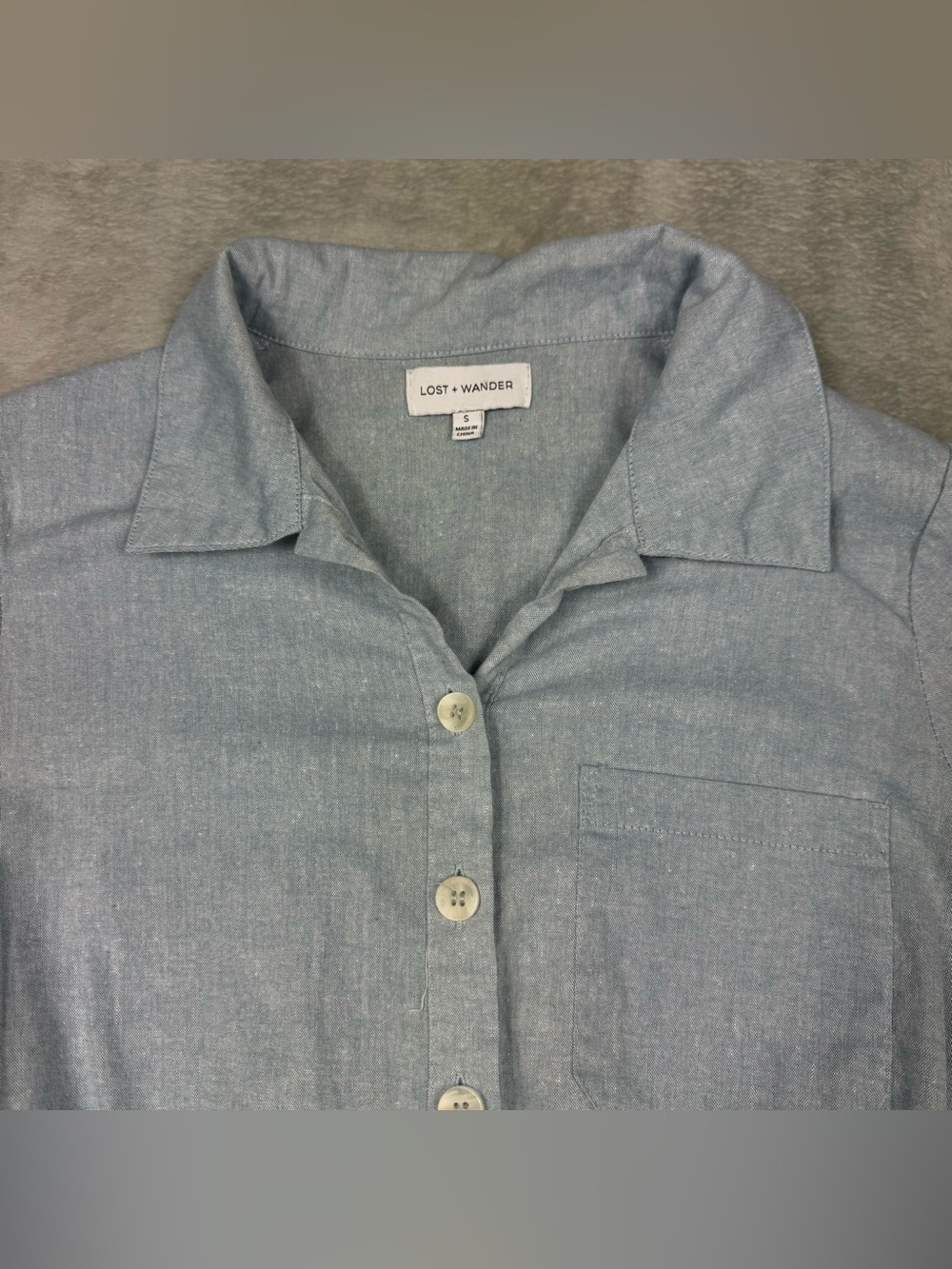 Lost+Wander linen romper sz S - Picture 7 of 13